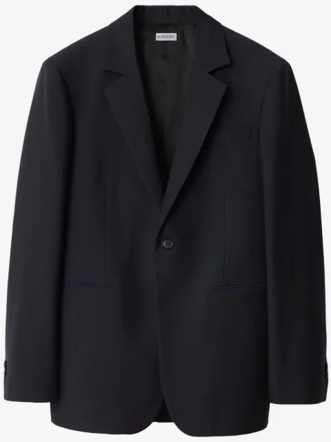 Burberry جاكيت صوف مفصل