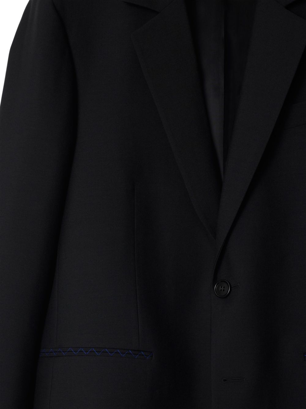 Burberry Wollen blazer - Zwart