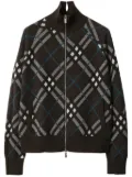 Burberry Check zip-up cardigan - Brown