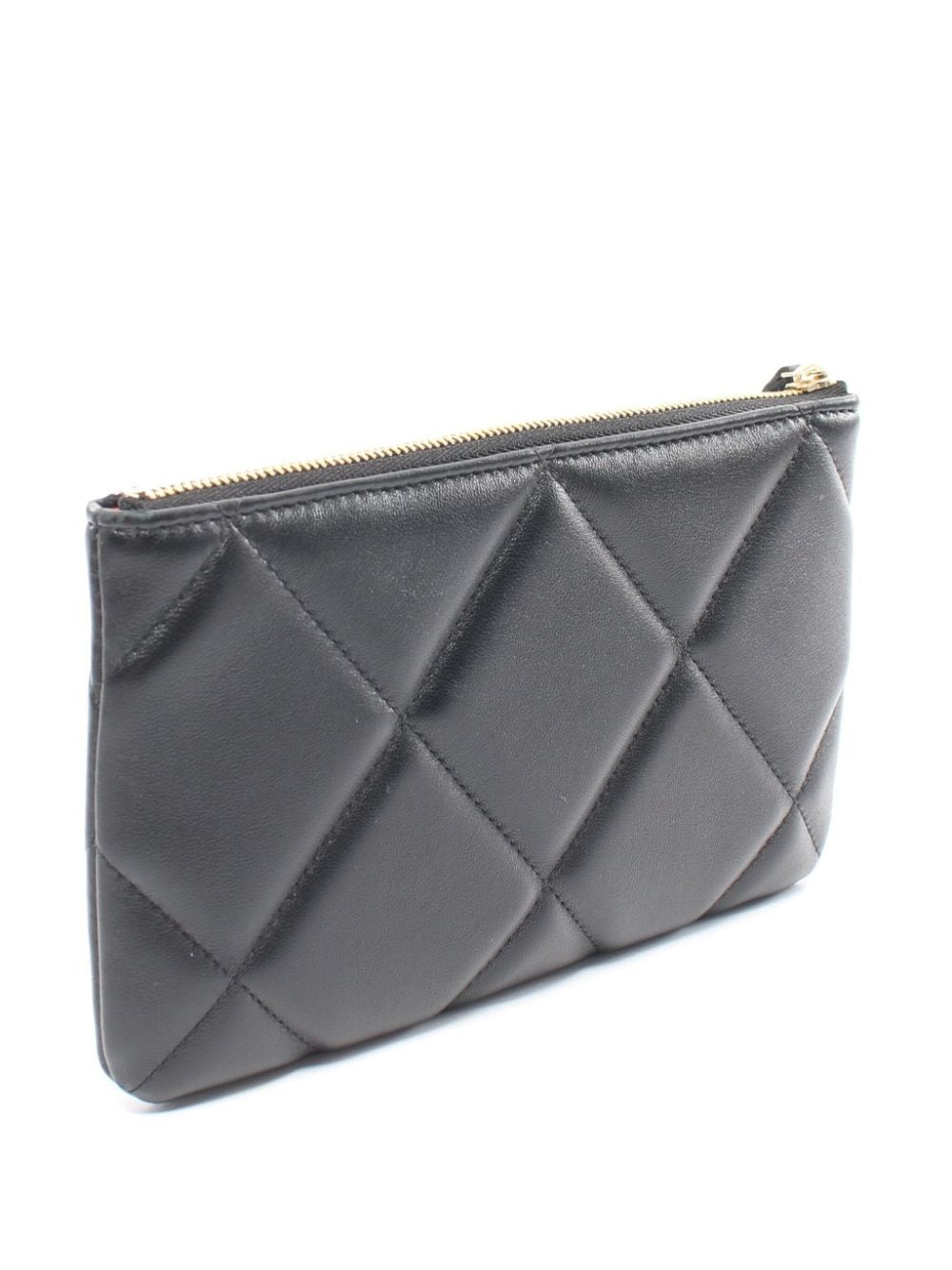 CHANEL Pre-Owned 2021 clutch met CC logo - Zwart