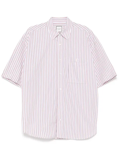 Wooyoungmi striped short-sleeved shirt