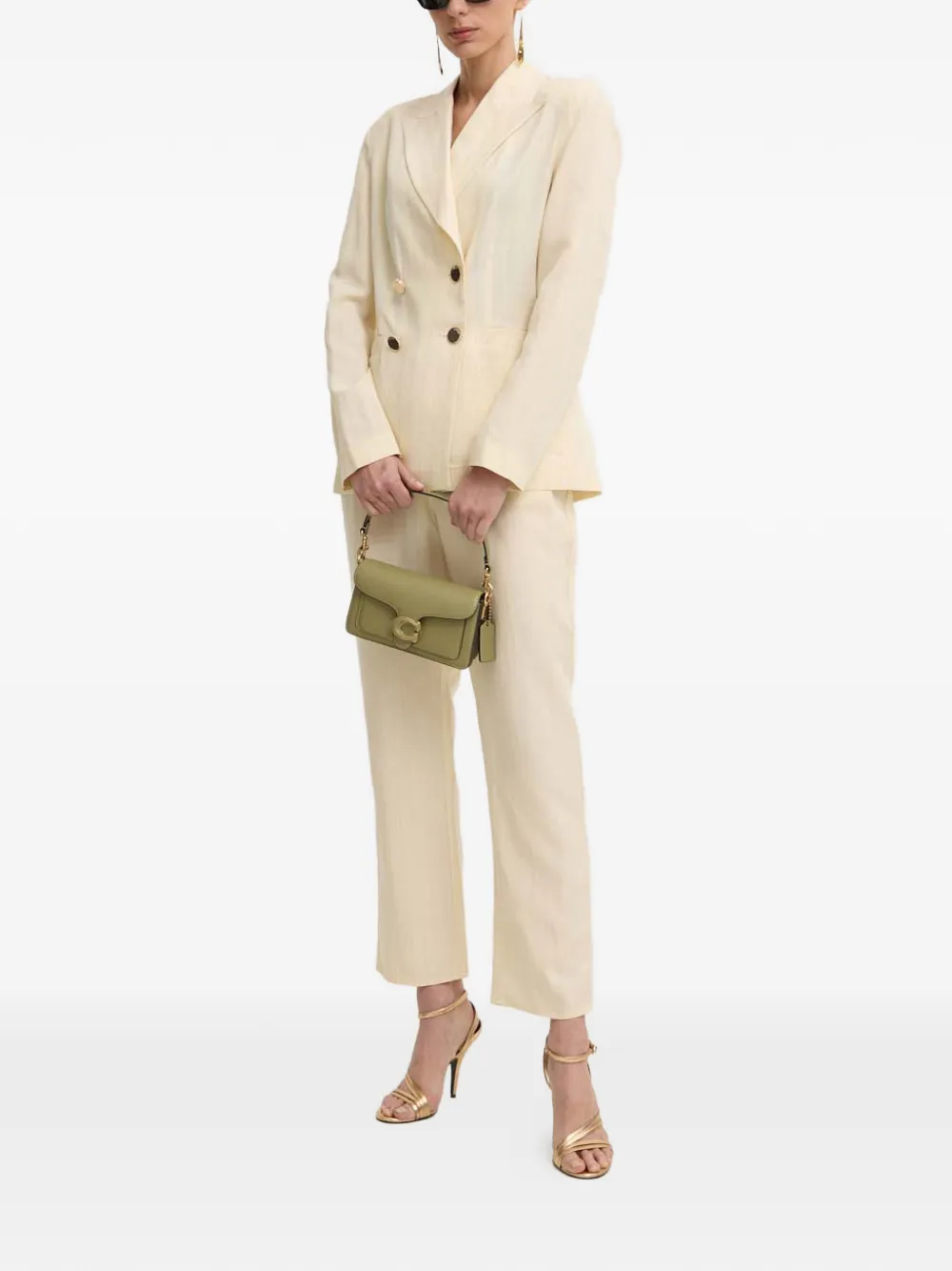  Liu Jo Pinstripe Double-breasted Blazer - Neutrals 