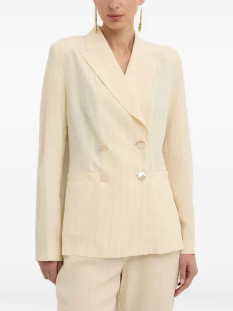 LIU JO pinstripe double-breasted blazer