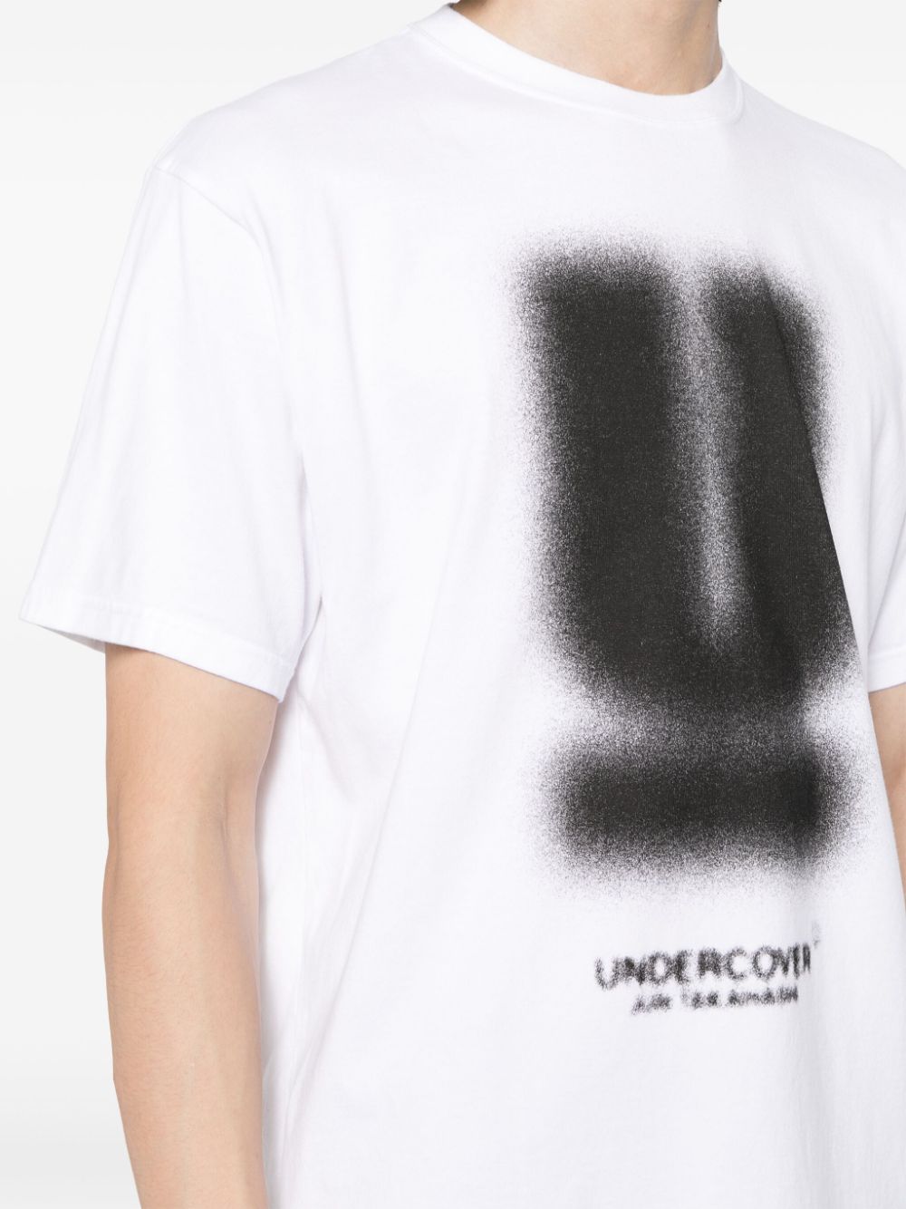 Shop Undercover Logo-print Cotton T-shirt In White