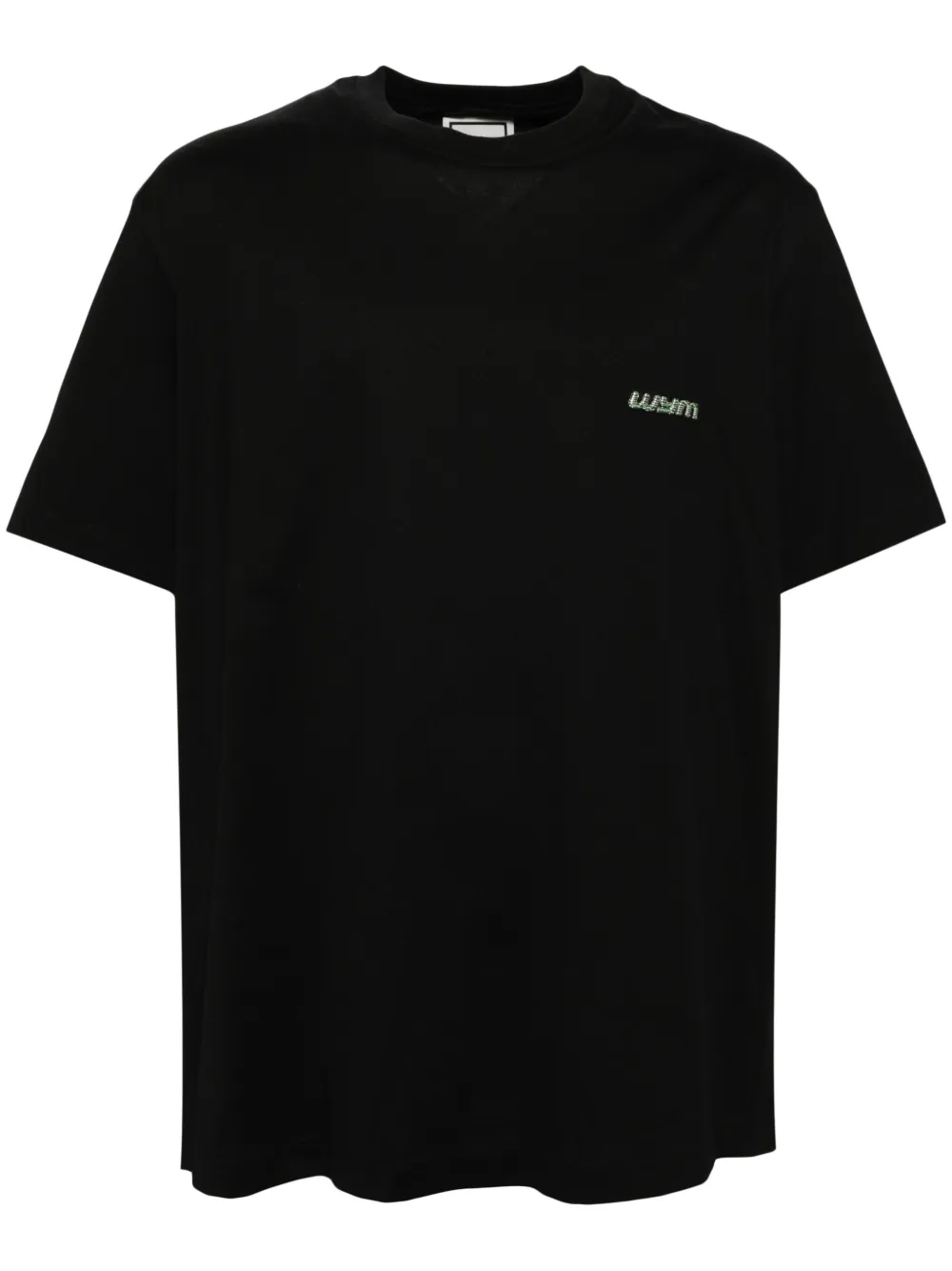 Wooyoungmi Black Light Graphic T-shirt In Black