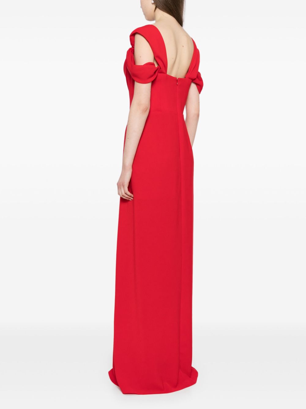 CAROLINA HERRERA KNOT DETAILING DRESS 