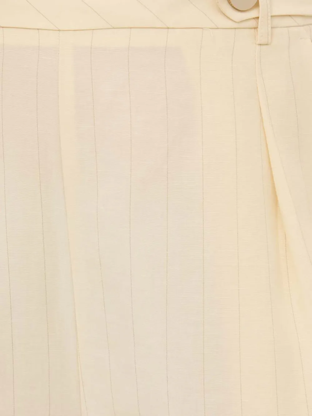 Pinstripe-Pattern Pleated Shorts
