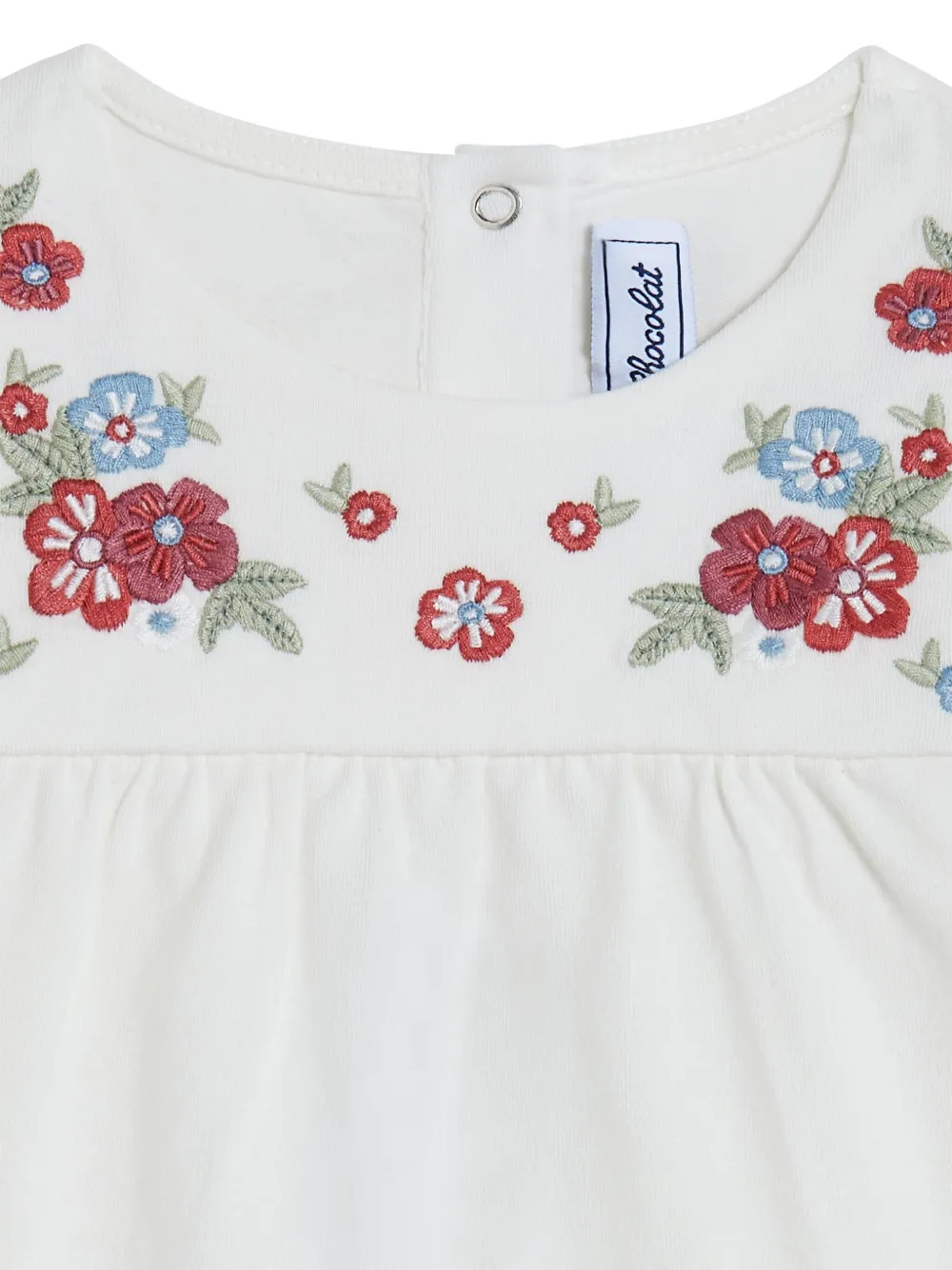 Tartine Et Chocolat Shirt met geborduurde bloemen Wit