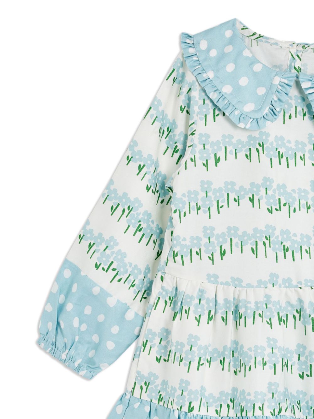 Stella McCartney Kids Jurk met bloemenprint Blauw