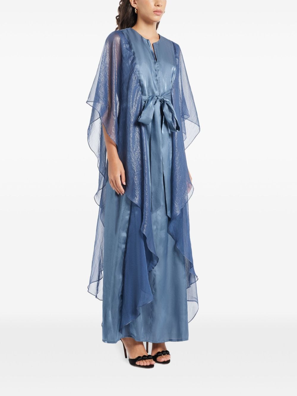 Shop Baruni Nayeli Dress In Blue