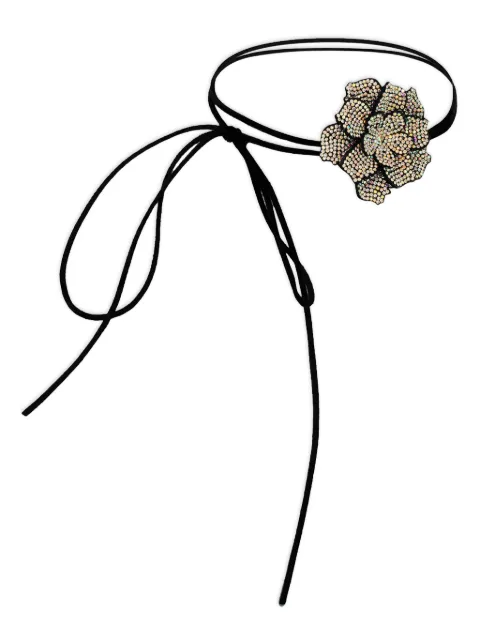 HZMER JEWELLERY floral-appliquéd choker