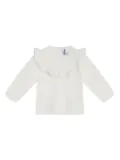 Tartine Et Chocolat ruffle-detail T-shirt - White