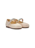 BabyWalker crystal-embellished ballerina shoes - Neutrals