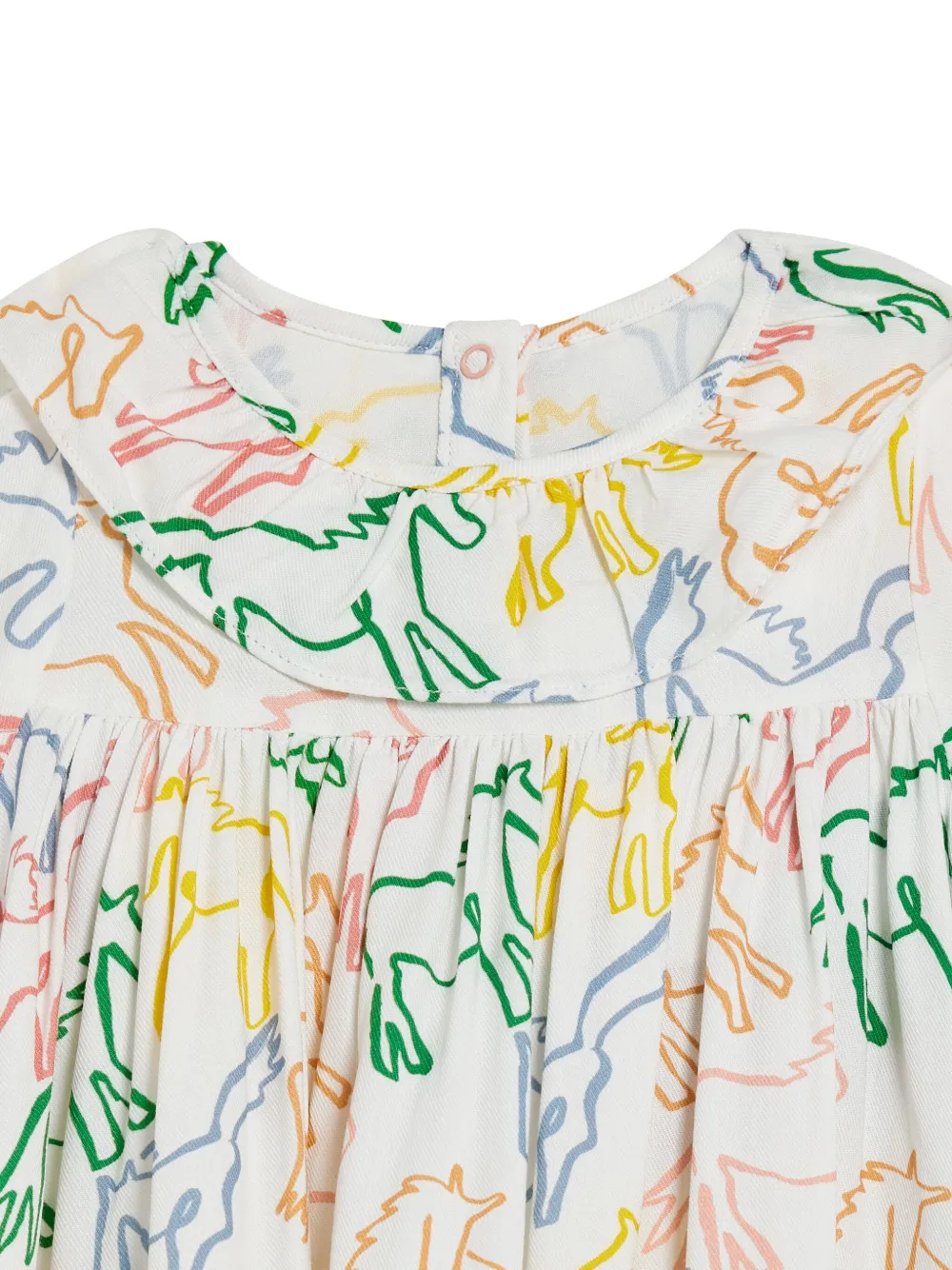 Shop Stella Mccartney Graphic-print Dress In White