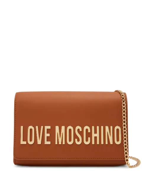 Love Moschino logo-appliqué crossbody bag WOMEN