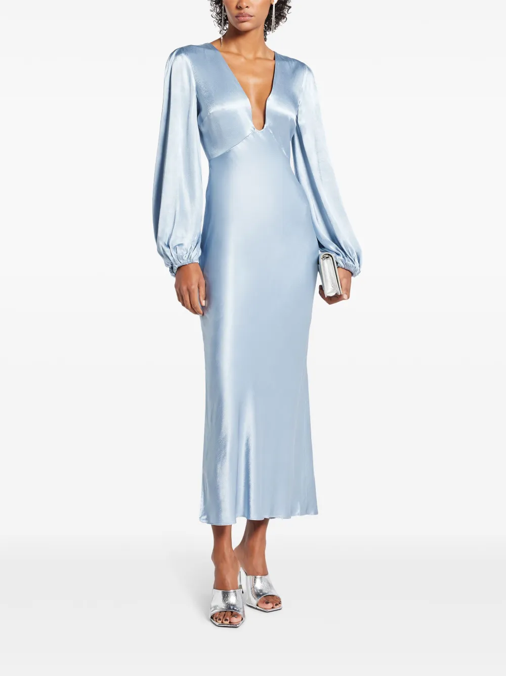 Shona Joy Midi-jurk - Blauw
