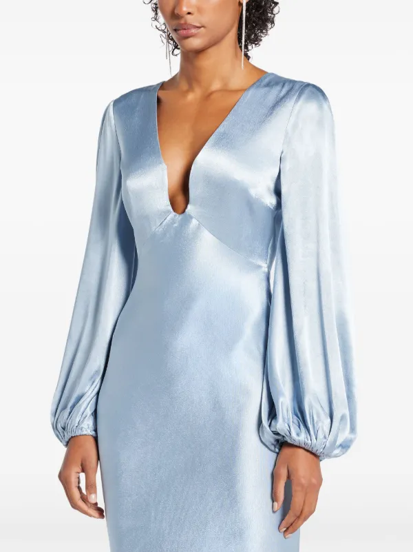 Shona Joy La Lune Midi Dress Blue FARFETCH AZ