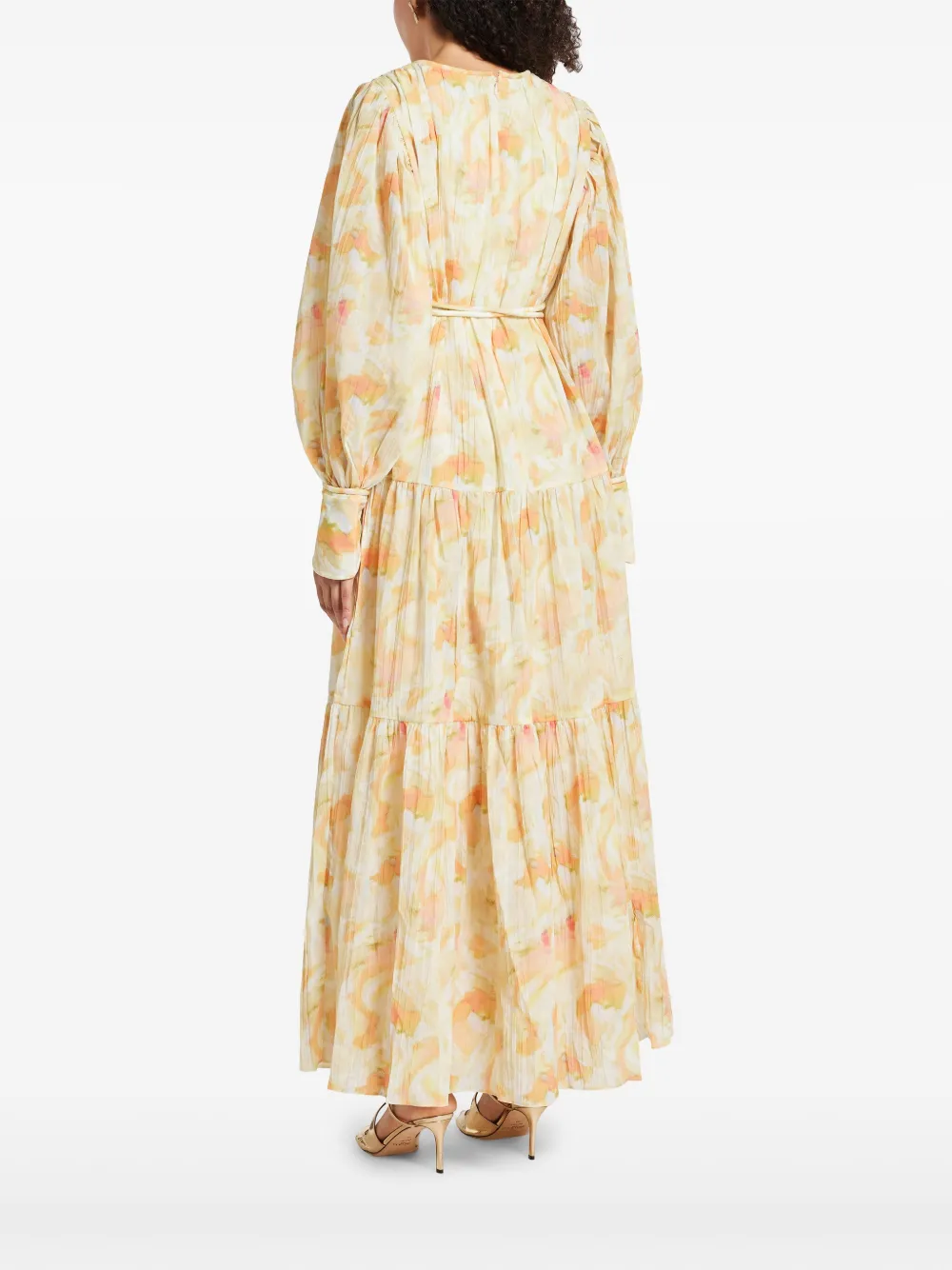 Acler Jurk met ruches Beige
