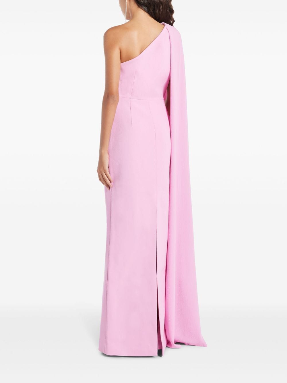 Shop Rebecca Vallance One-shoulder Gown In 粉色