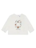 Tartine Et Chocolat illustration-print long-sleeve T-shirt - White
