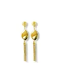Hzmer Jewelry tassel-detail drop earrings - Gold