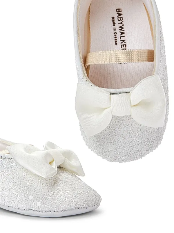 BabyWalker Beaded Bow Ballerina Shoes White FARFETCH ZA