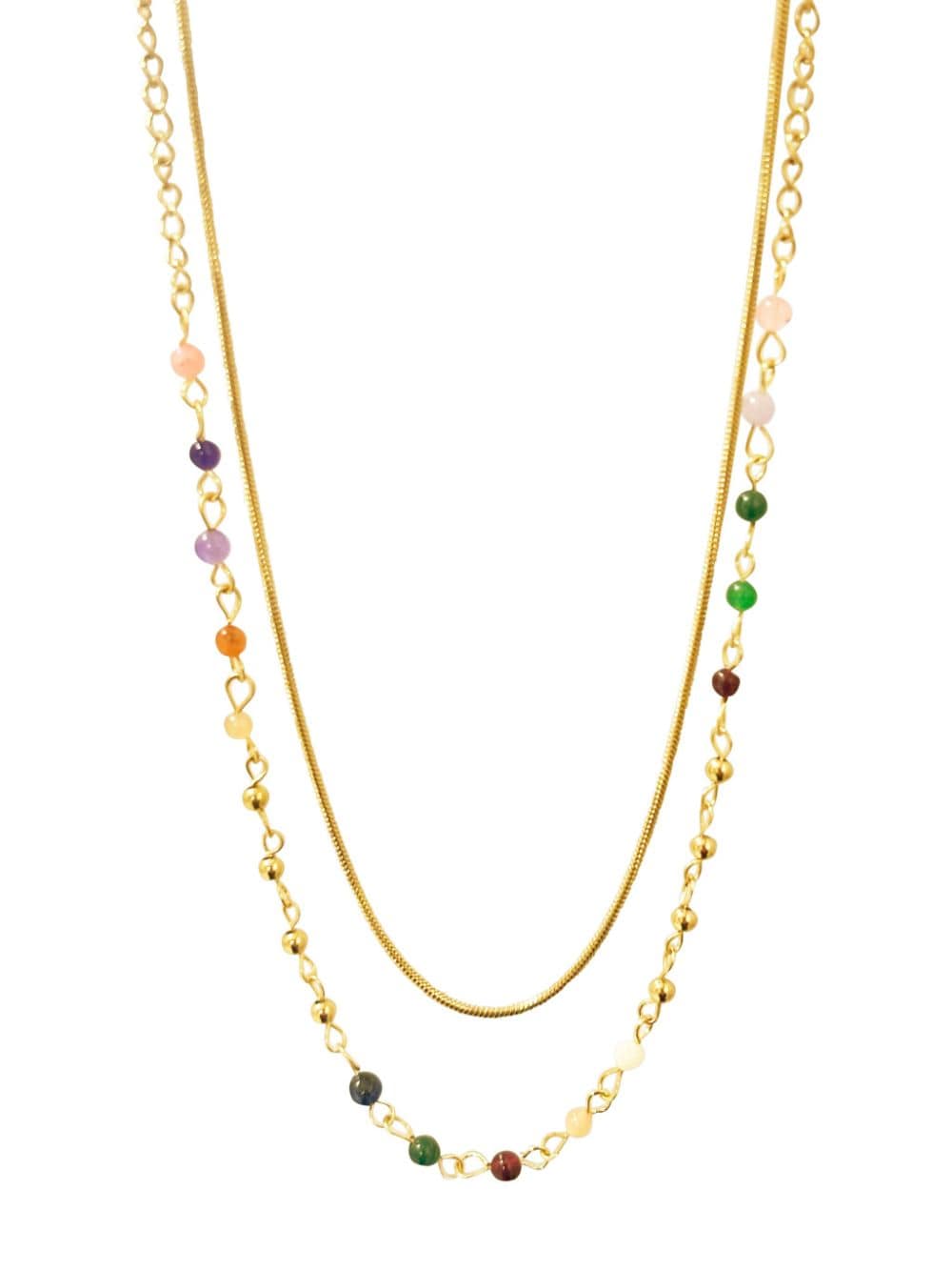 Shop Hzmer Jewelry Beaded Necklace In Gold