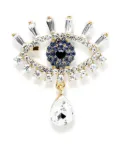 Hzmer Jewelry evil eye brooch - Gold