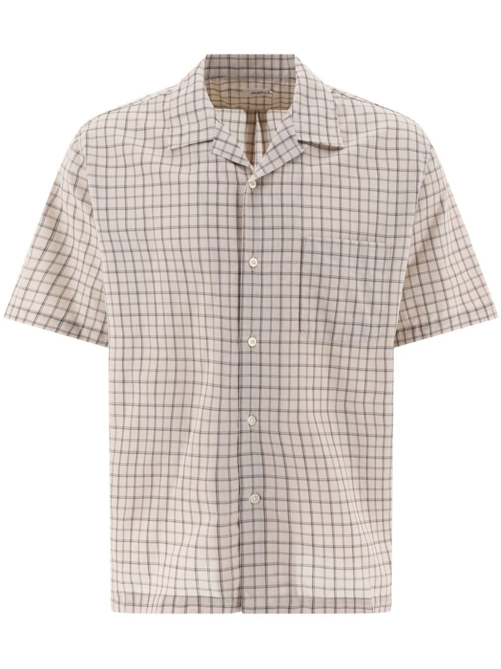 Nanamica striped cotton shirt - Toni neutri