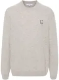 Maison Kitsuné Fox-motif sweater - Grey