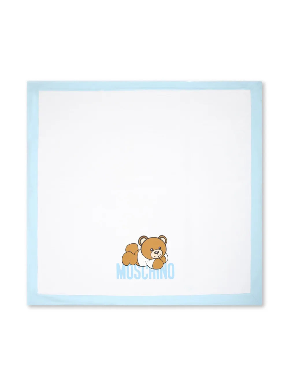 Moschino Logo-print Cotton Blanket In White