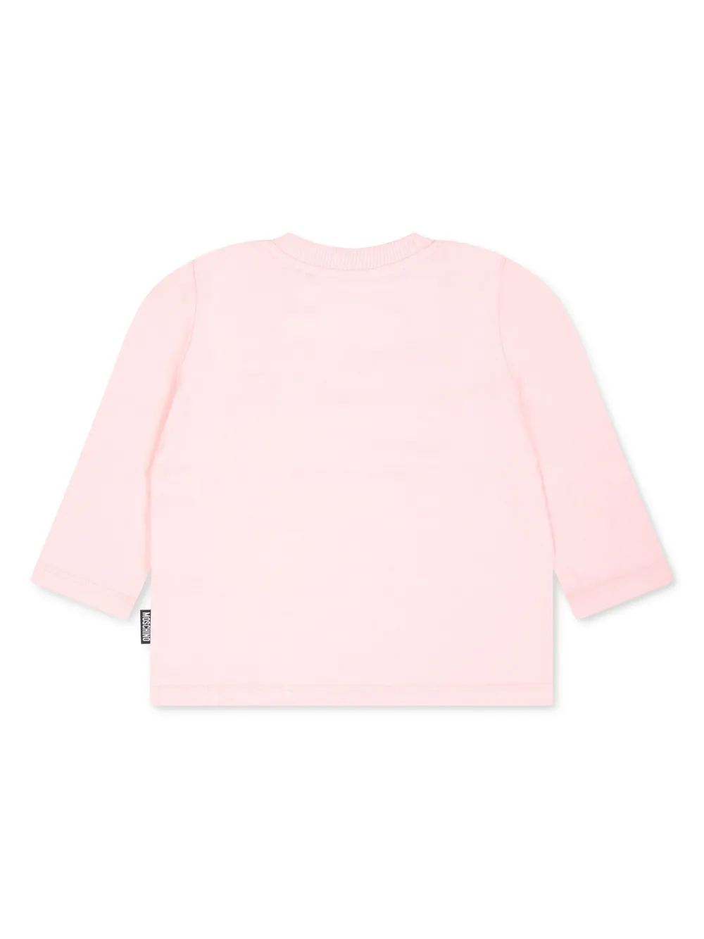 Moschino Kids T-shirt met geborduurd logo - Roze
