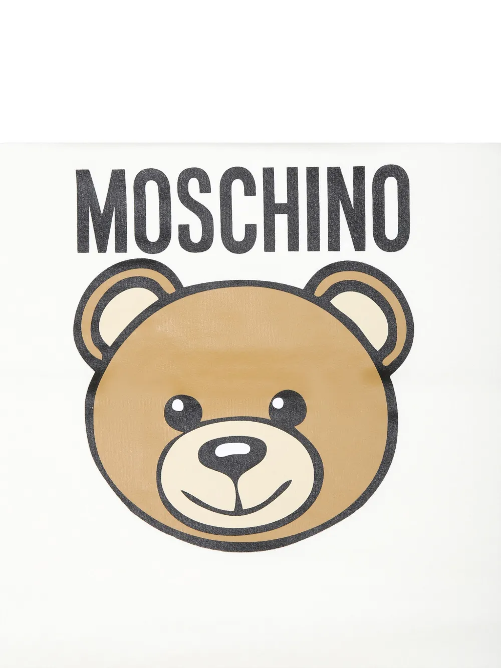 Moschino Kids Deken met logoprint Wit