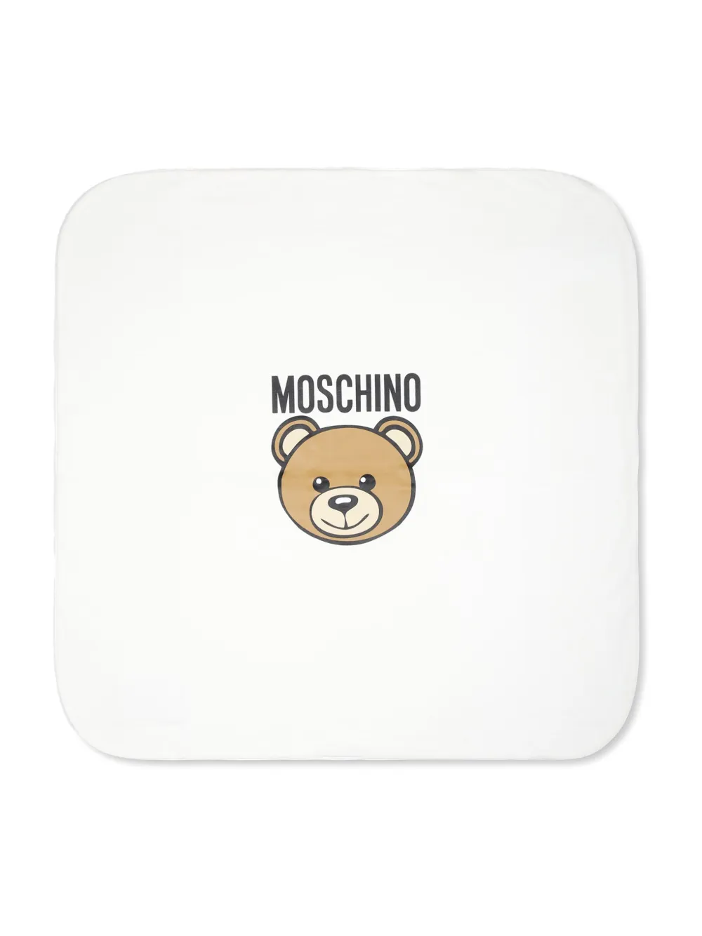 Image 1 of Moschino Kids logo-print cotton blanket