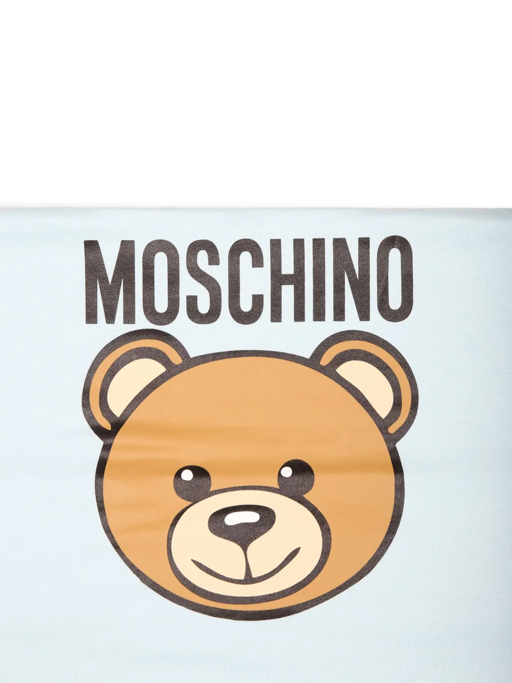 Moschino Kids Deken met logoprint Blauw