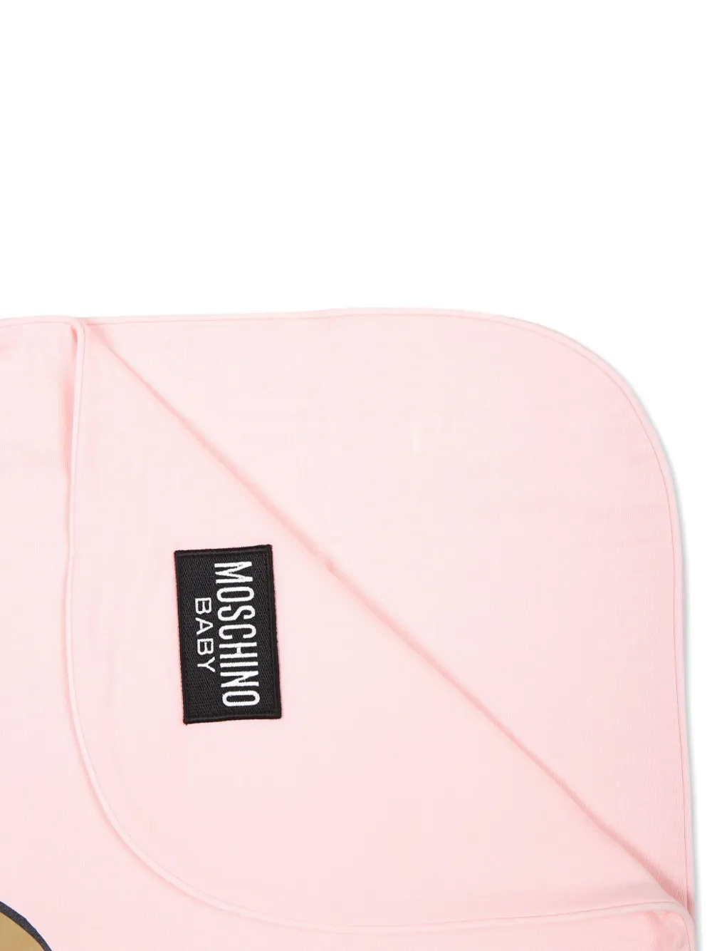 Moschino Kids Deken met logoprint - Roze