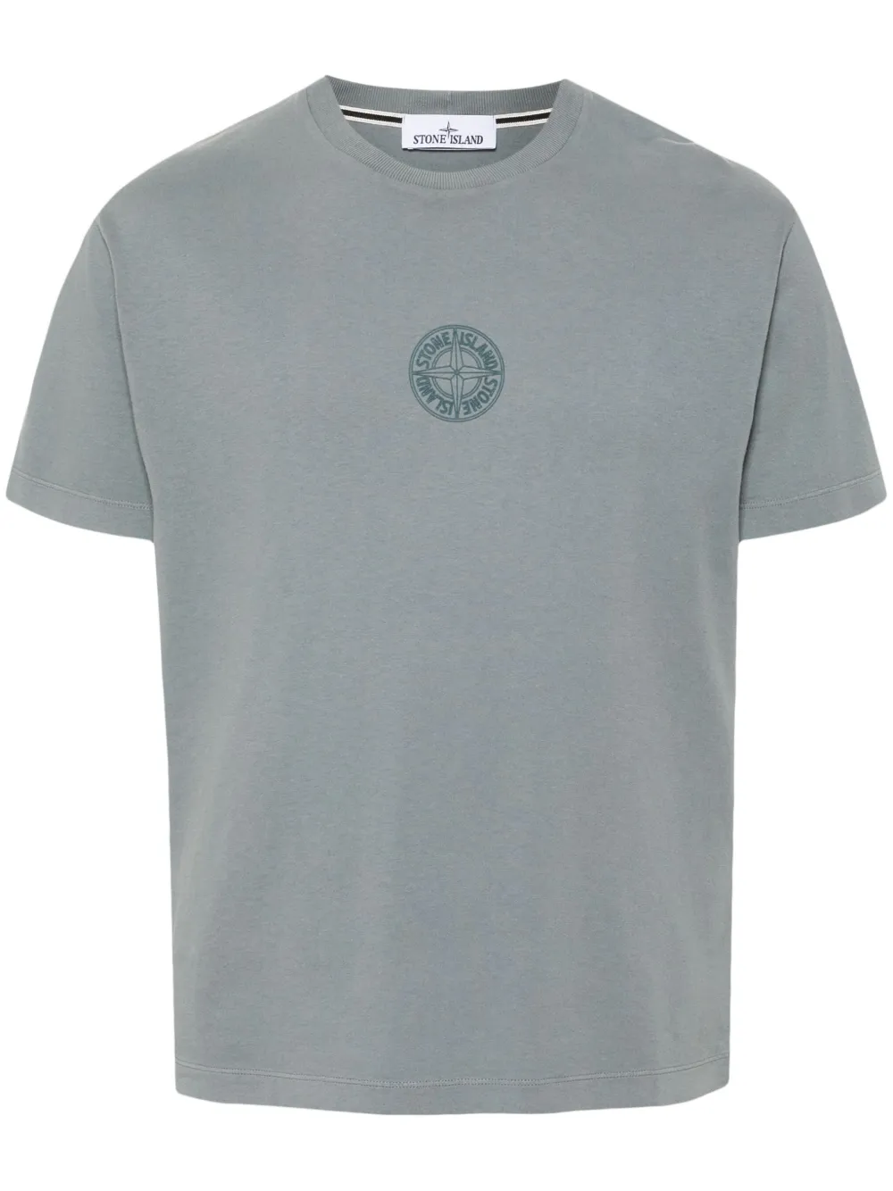 Stone Island T-shirt met Compass-logoprint Blauw