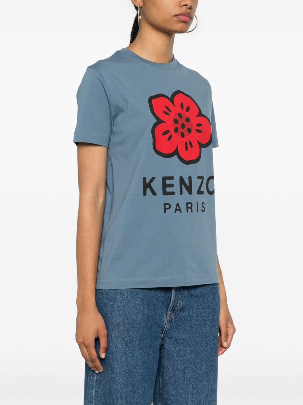 Shop Kenzo Boke Flower T-shirt In Blue