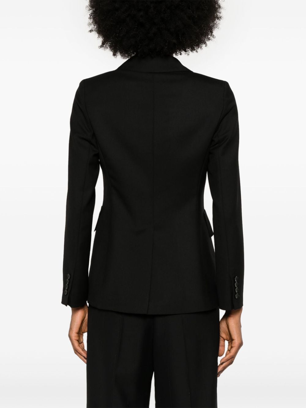 Shop Max Mara Osanna Double-breasted Blazer In Black