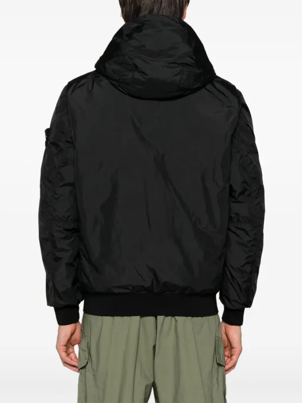 Stone Island コンパスバッジ ウインドブレーカー | ブラック