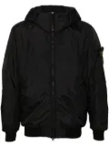 Stone Island Compass-badge hooded windbreaker - Black