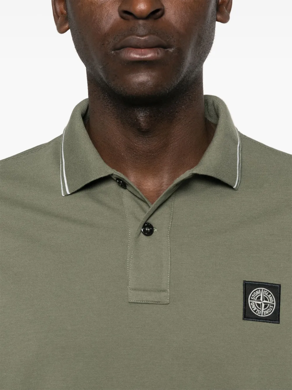 Stone Island Poloshirt met patroon Groen