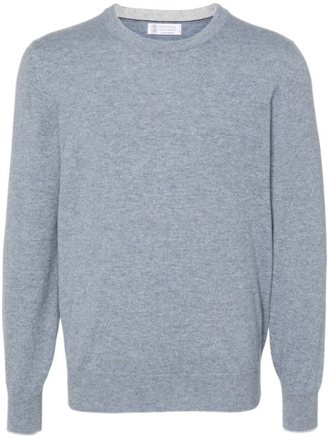 Brunello Cucinelli melange-effect cashmere jumper Men