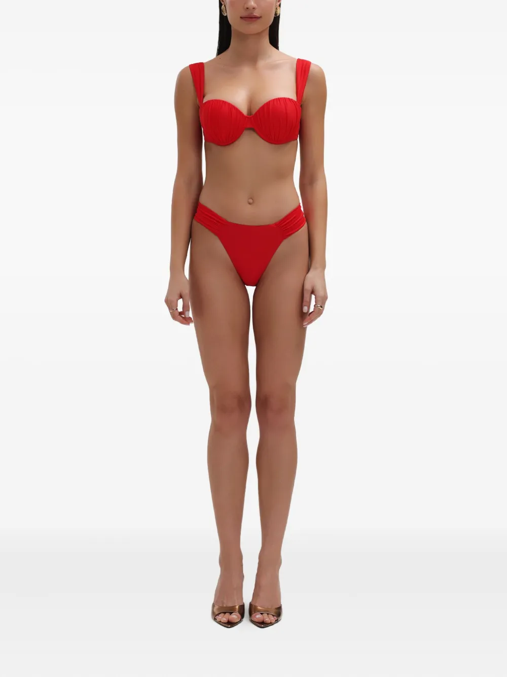 ruched balconette bikini