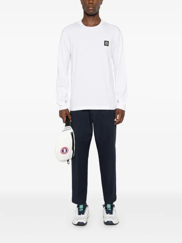 25SS new/STONE  コンパスコットンTシャツ T-Shirt White Compass cotton jersey T-shirt in white - Stone Island