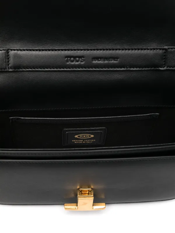 Tod's レザーショルダーバッグ | ブラック | FARFETCH JP