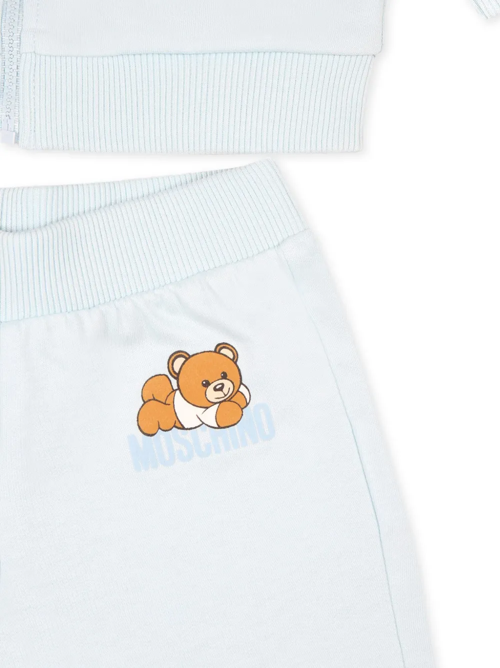 Moschino Kids Teddy Bear trainingspak van biologisch katoen Blauw