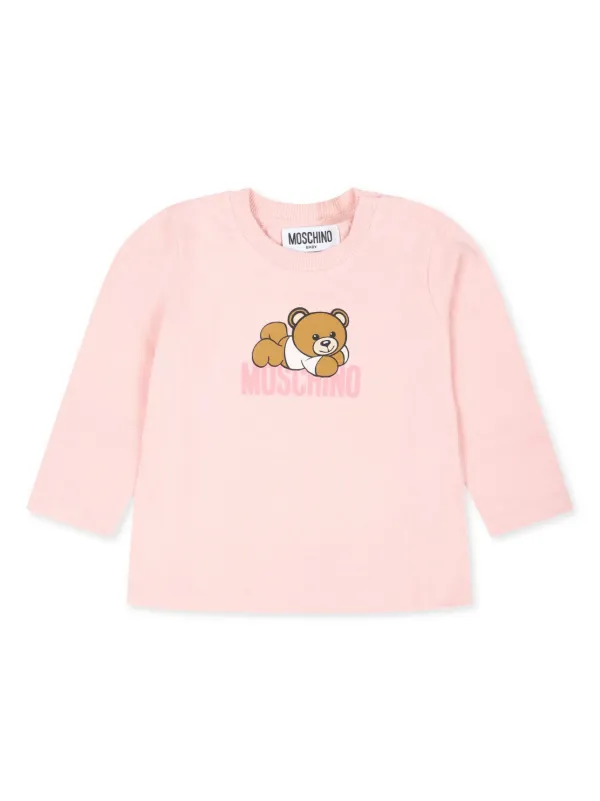 MOSCHINO ロゴプリントジャケット 48/32 MOSCHINO(モスキーノ) ベアープリントオーバーサイズT ホワイト