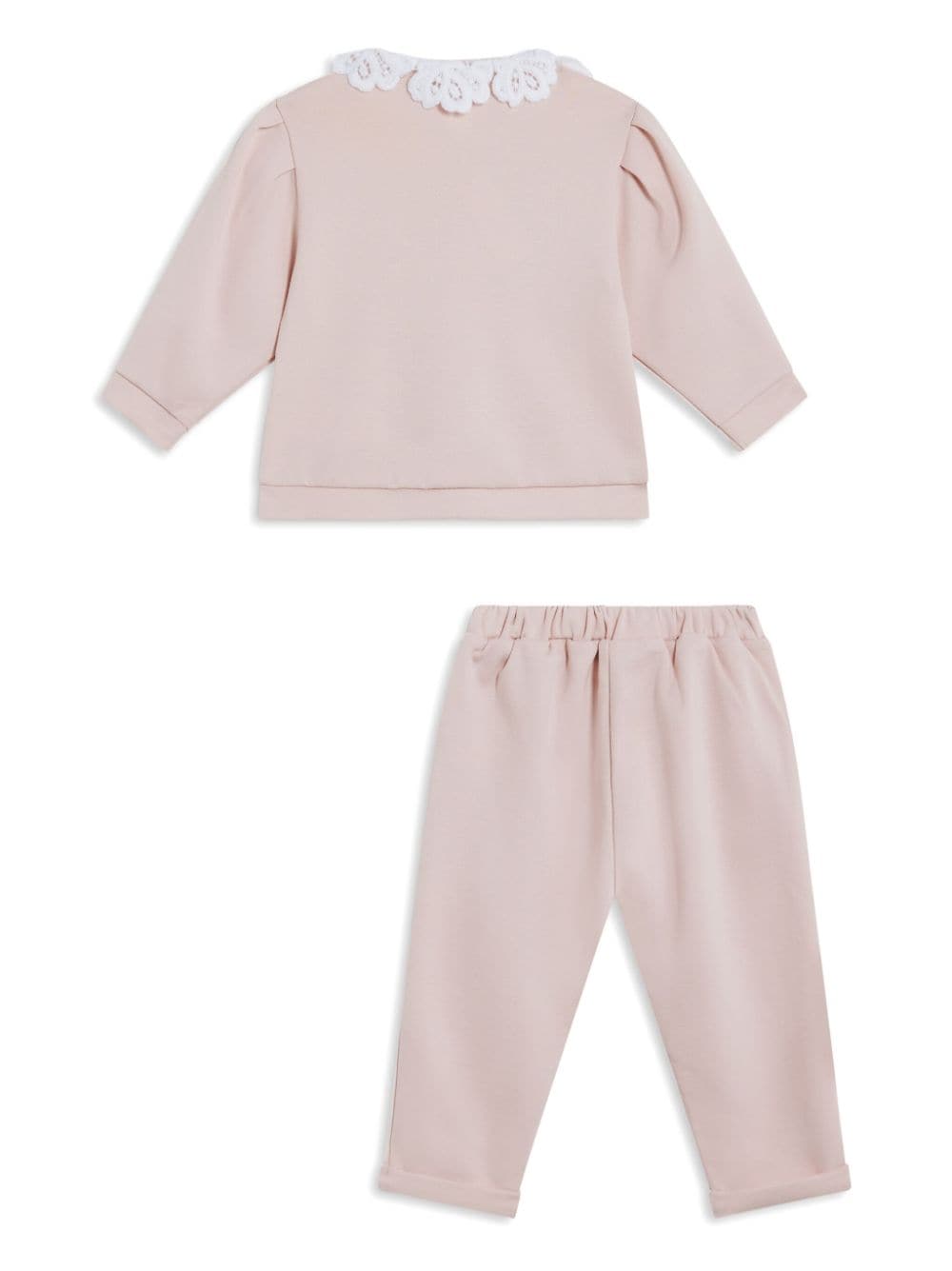 Tartine Et Chocolat lace-trim trousers set - Roze