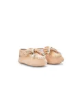 BabyWalker whipstitch-trim suede pre-walkers - Neutrals